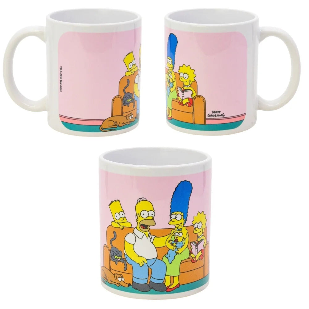 Die Simpsons Homer Bart Lisa Teetasse Tasse Kaffeetasse Geschenkidee 325 ml - WS-Trend.de