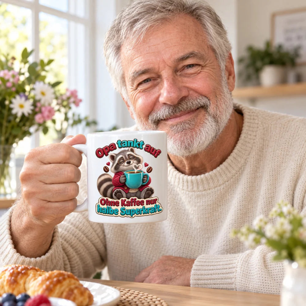WS-Trend Kaffeeopa Tasse Keramik 330 ml Geschenkidee für den Großvater - WS-Trend.de