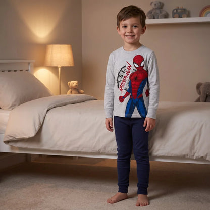 Schlafanzug MARVEL Spiderman Kinder Pyjama Shirt Hose Gr. 122-128 - WS-Trend.de