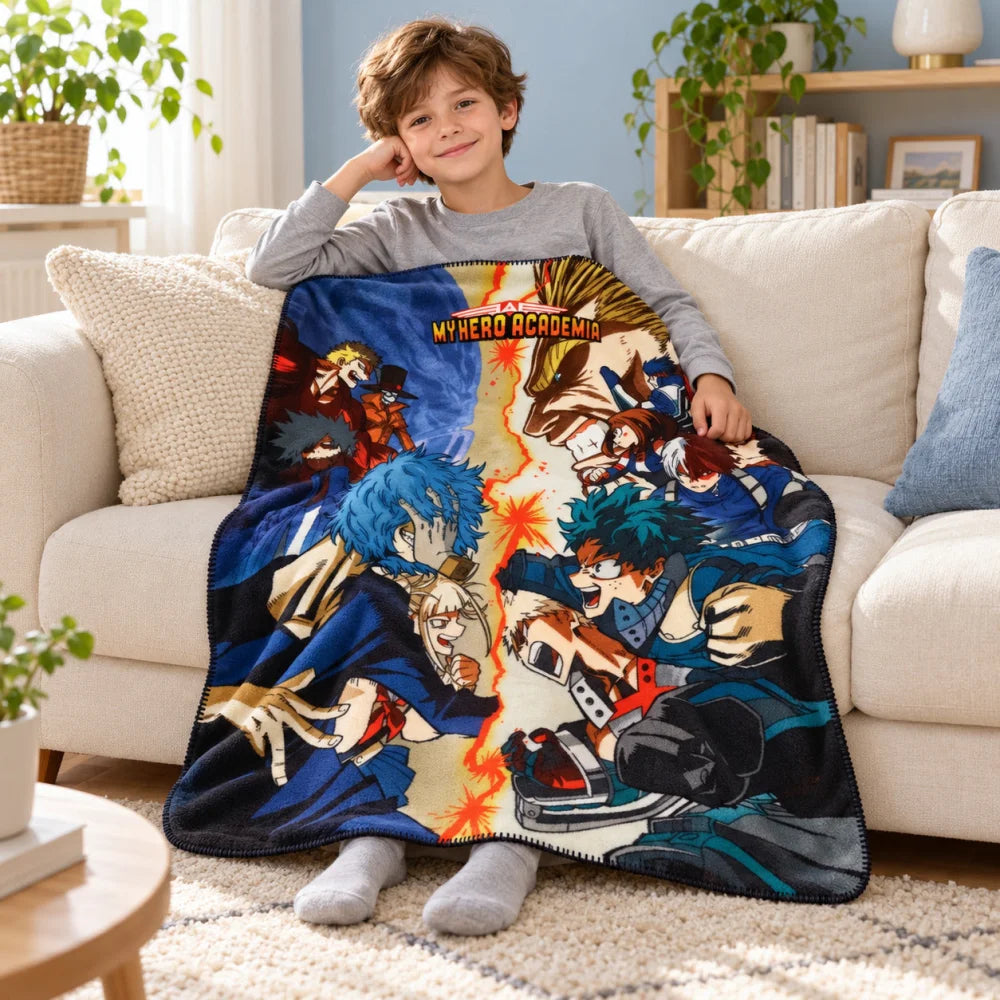 My Hero Academia Kinder Fleecedecke leichte Kuscheldecke 100x140 cm - WS-Trend.de
