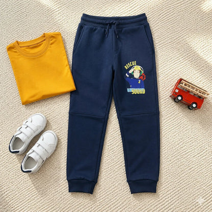 Feuerwehrmann Sam Jungen Kinder Jogginghose Sporthose Hose 98-128 Blau - WS-Trend.de