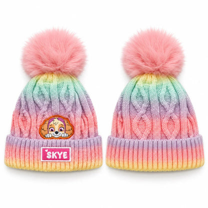 Paw Patrol Skye Kinder Mädchen Winter Bommel Mütze Gr. 52-54 - WS-Trend.de