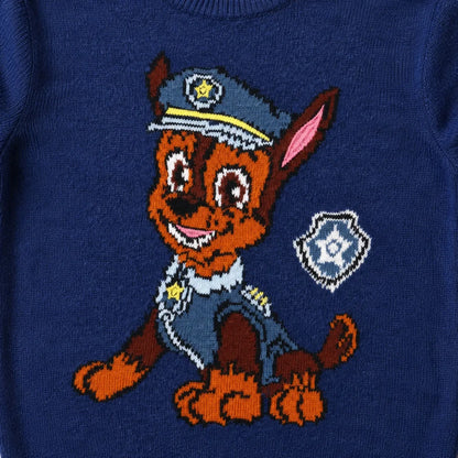 Sweater PAW PATROL Chase Kinder Jungen Strick Pullover Gr. 98 - 128 - WS-Trend.de