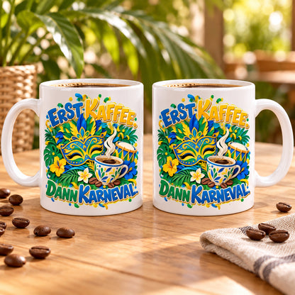 Brasilien Tasse Keramik 330 ml Spruch Geschenk Kaffee Urlaub Tiermotiv