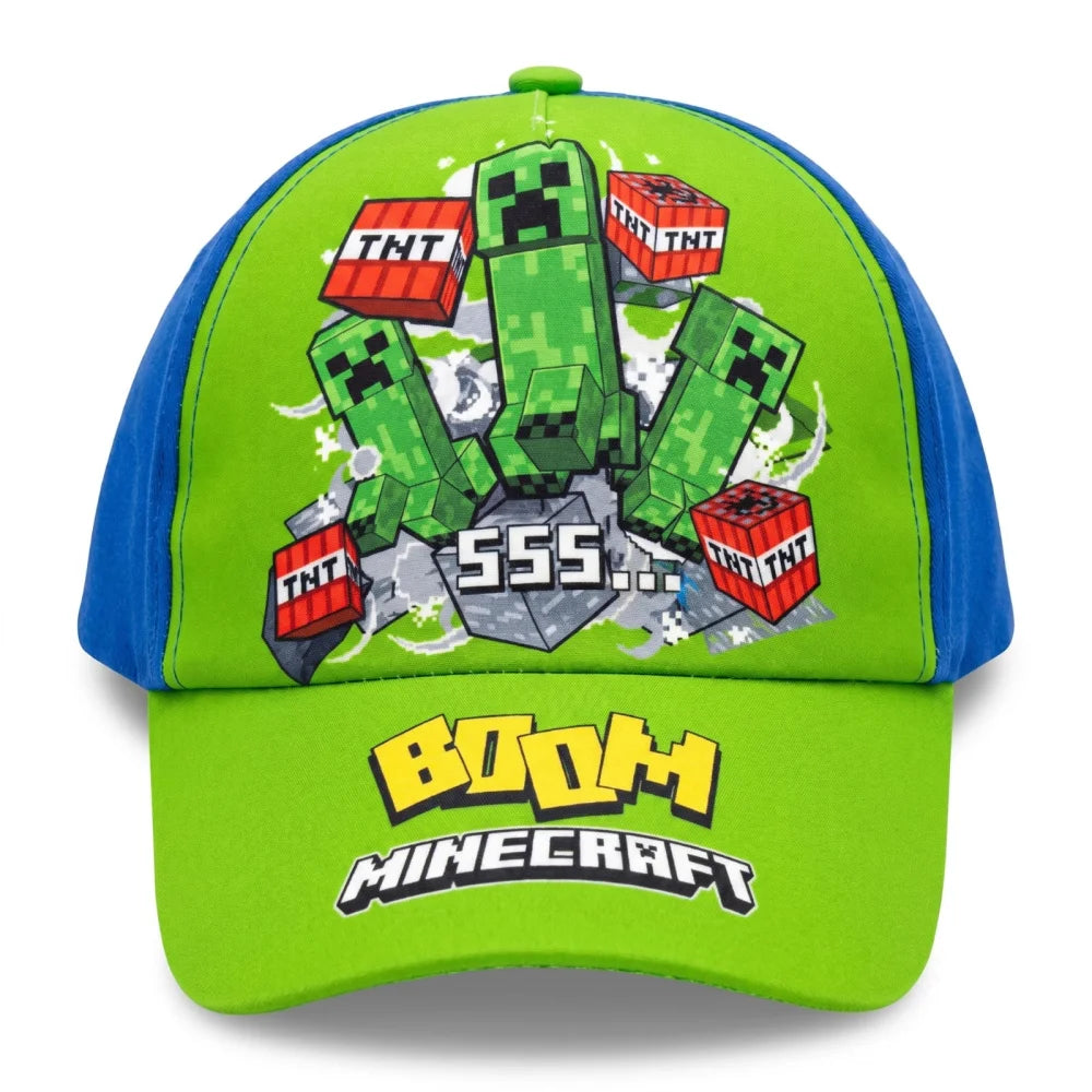 Minecraft Creeper Jungen Basecap Baseball Kappe Mütze Gr. 54 bis 56 - WS-Trend.de