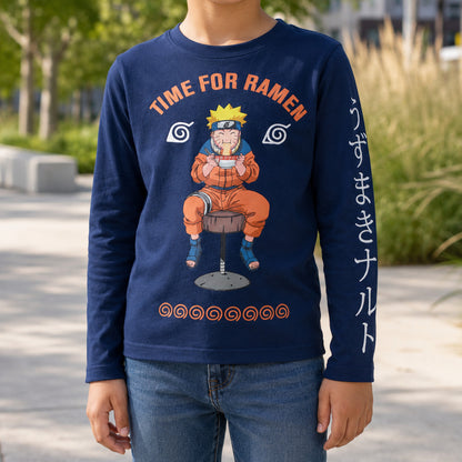 Print-Shirt Naruto Anime Naruto Shippuden Kinder Jungen Shirt Langarmshirt 100% Baumwolle