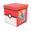 Pokemon Pikachu Kinder Spielzeug Korb Spielzeugkorb Deckel 30x30x30 cm