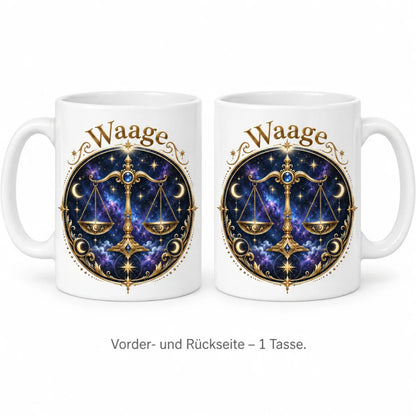 WS-Trend Sternzeichen Tasse Waage mystisch Keramik 330 ml Geschenk - WS-Trend.de