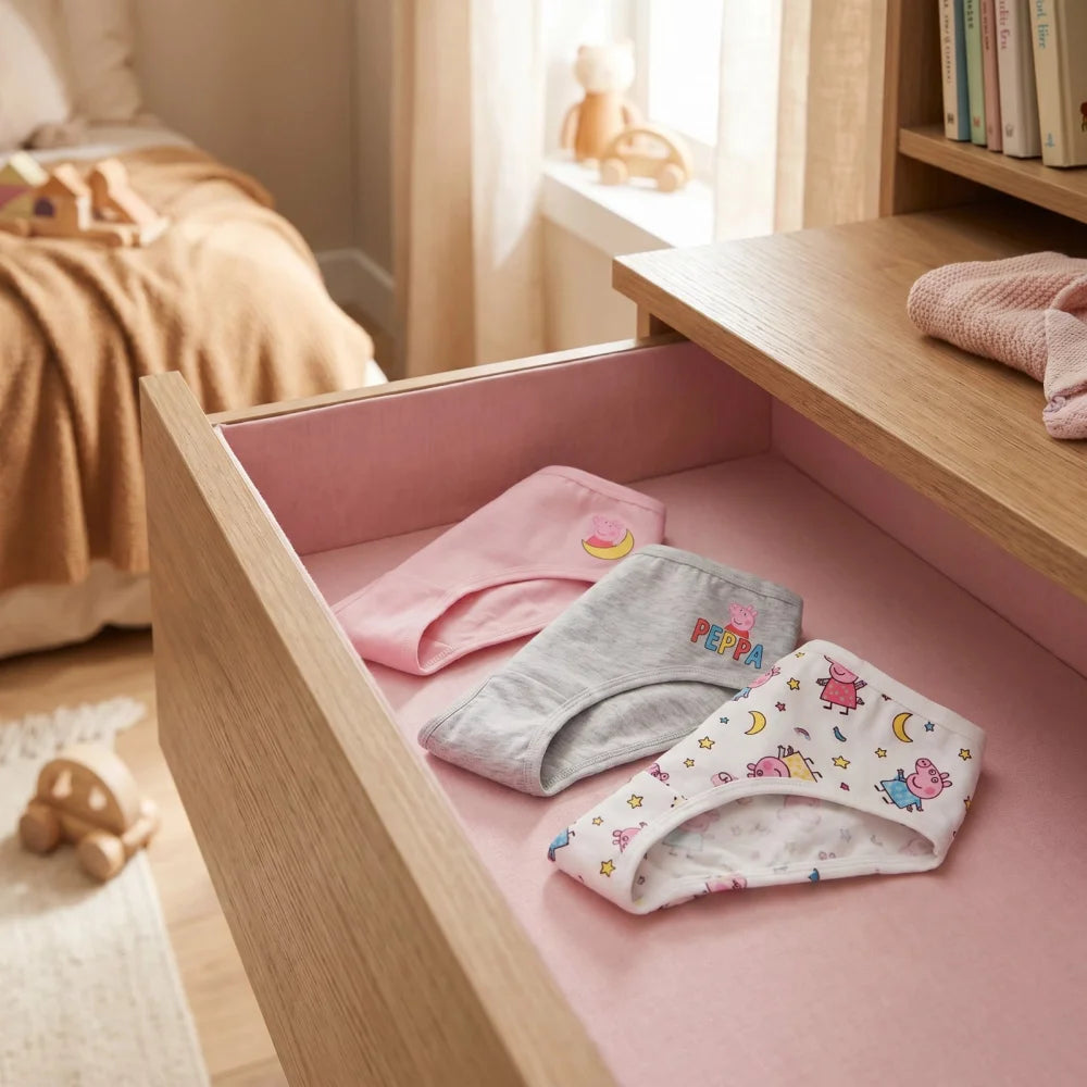 Peppa Wutz 3er Pack Slips Kinder Mädchen Unterwäsche Gr. 92 - 110 - WS-Trend.de