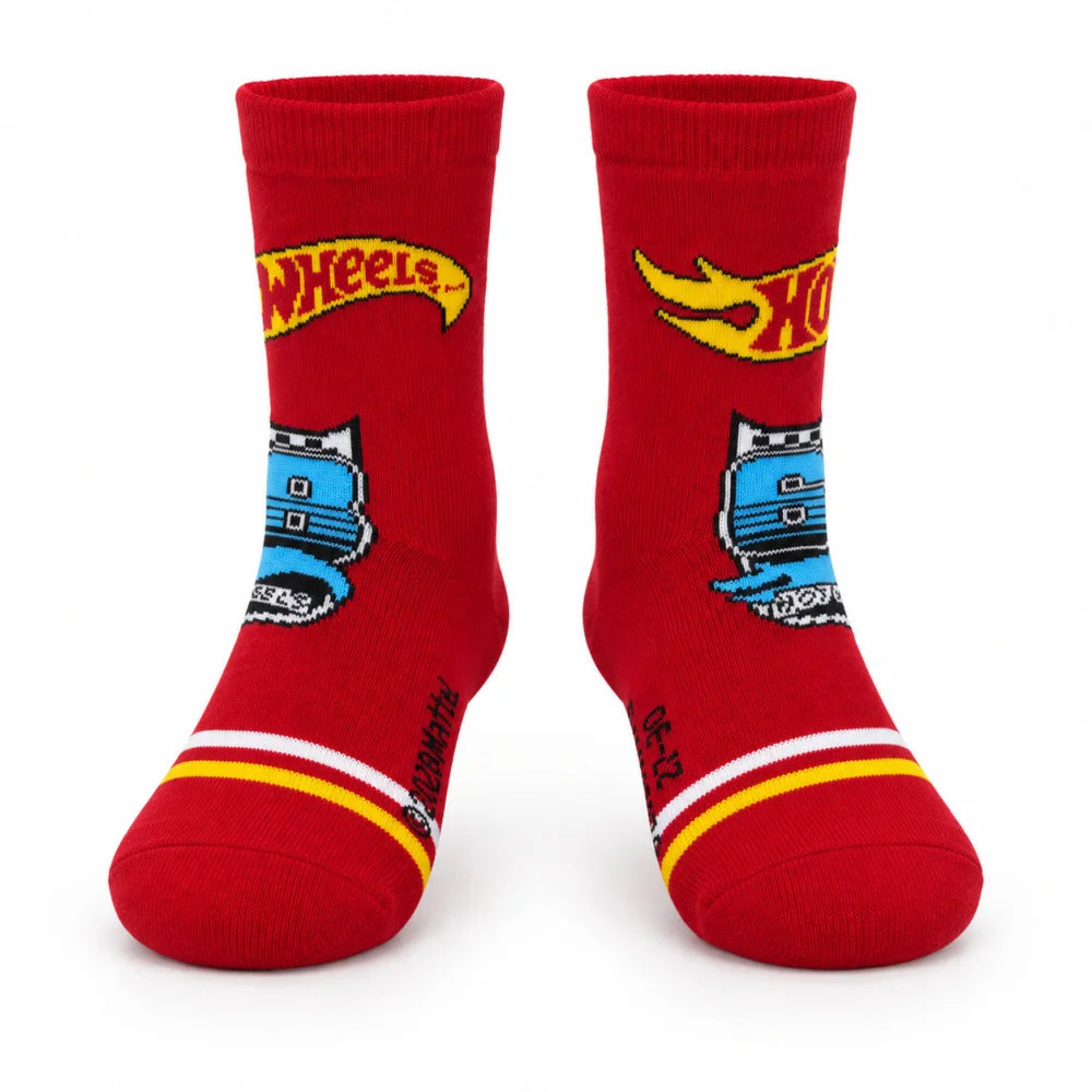 Hot Wheels Kindersocken 2 Paar Rot/Schwarz Größen 23–34 - WS-Trend.de