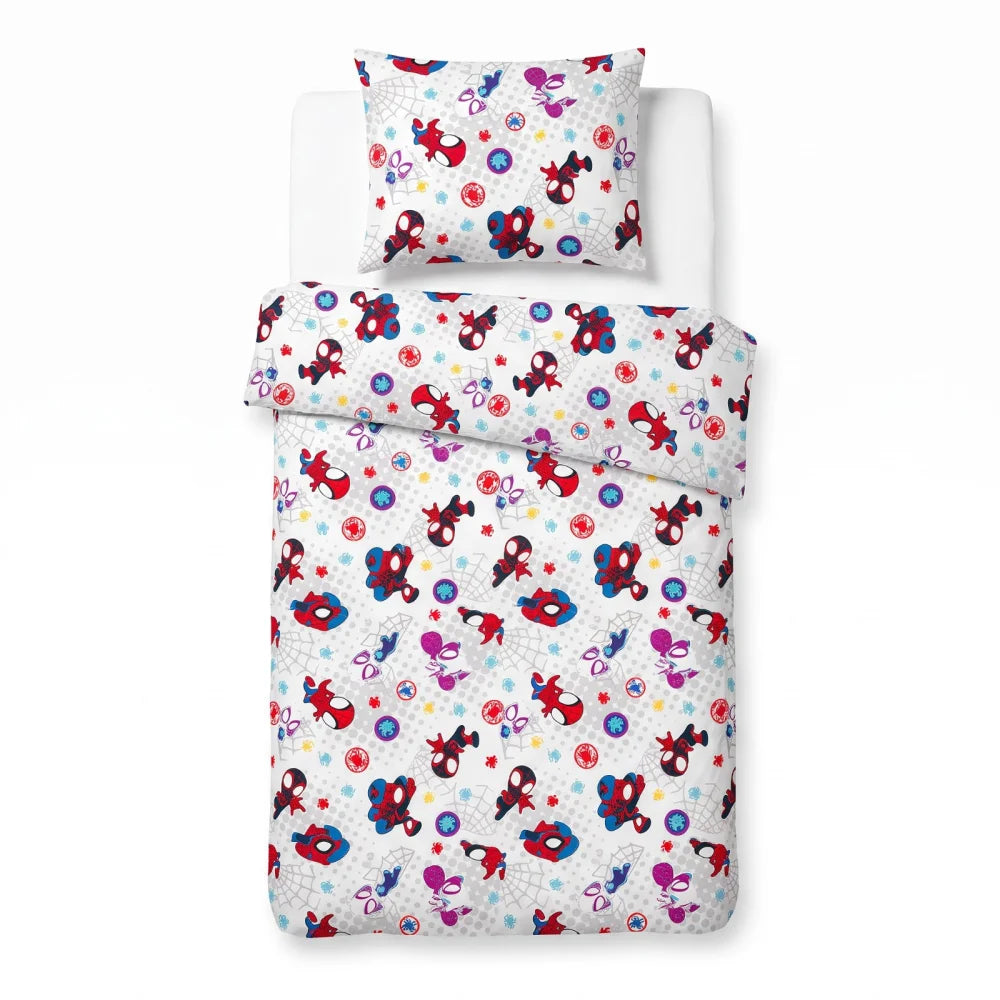 Marvel Spidey Wendebettwäsche 2-teilig 135-140x200 + 65x65 cm - WS-Trend.de