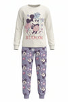 Disney Mickey Maus Kinder Schlafanzug Pyjama lang 104 - 134 Baumwolle