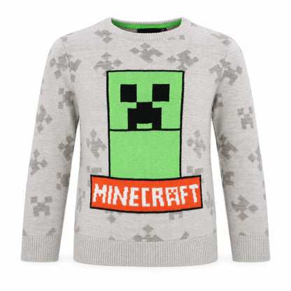 Sweater Minecraft Creeper Kinder Jungen Pulli Pullover Gr. 116-152 - WS-Trend.de