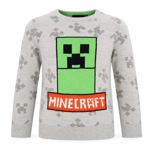Sweater Minecraft Creeper Kinder Jungen Pulli Pullover Gr. 116-152 - WS-Trend.de