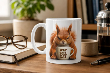Lustige Tiertasse mit Spruch 325 ml – 15 Tiermotive Geschenkidee Büro - WS-Trend.de
