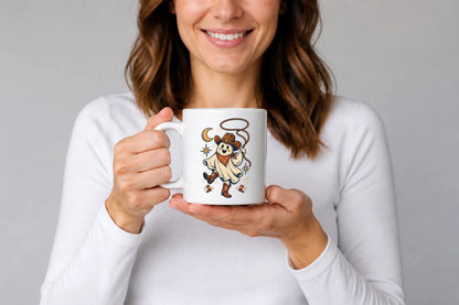 Halloween Tasse Ghost Rodeo 325 ml Keramik Western Geschenk - WS-Trend.de