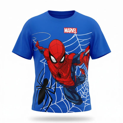Marvel Spiderman Kinder Jungen T-Shirt Kurzarm Shirt Gr. 98 bis 128 Baumwolle - WS-Trend.de