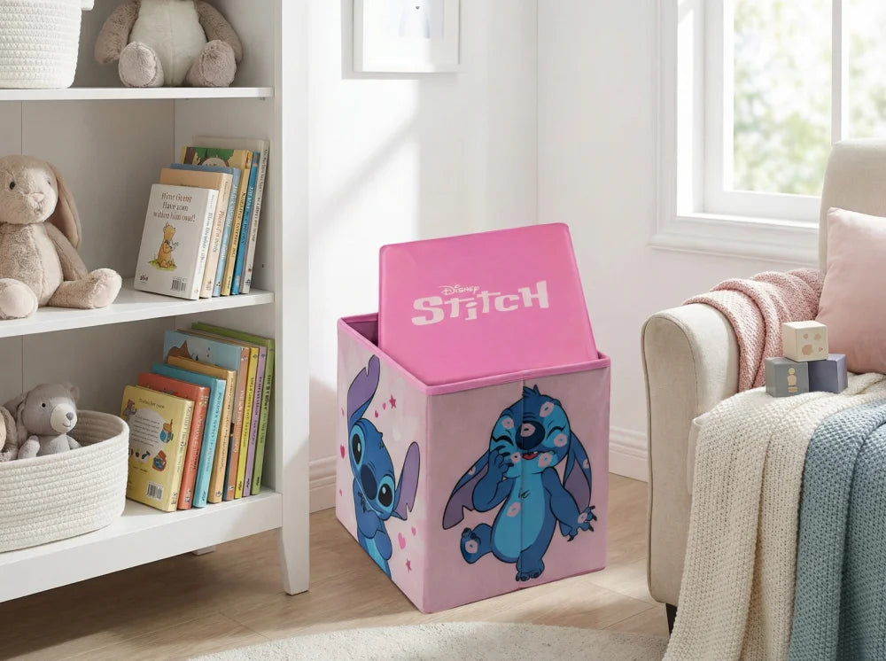 Disney Lilo und Stitch Kinder Spielzeugkorb mit Deckel 30x30x30 cm - WS-Trend.de