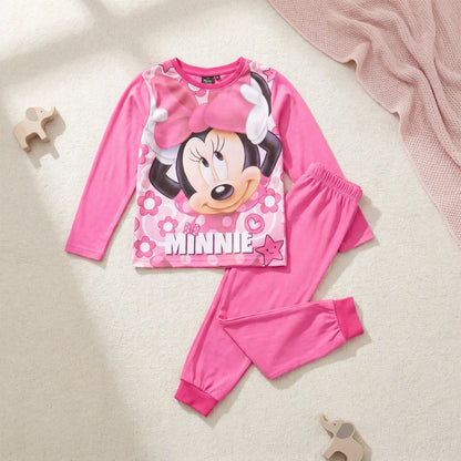 Schlafanzug Disney Minnie Maus Kinder Pyjama lang - WS-Trend.de