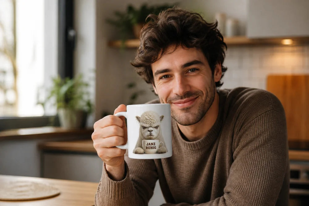 Lustige Tiertasse mit Spruch 325 ml – 15 Tiermotive Geschenkidee Büro - WS-Trend.de