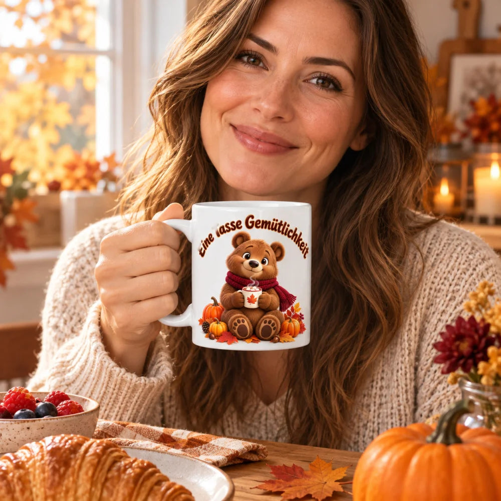 WS-Trend Herbst Tasse Bär mit Spruch Keramik 330 ml - WS-Trend.de