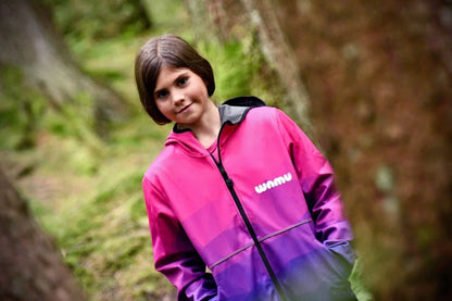 Softshelljacke WAMU Die Mosaic Kinder Jacke mit Kapuze Gr. 104-110 - WS-Trend.de