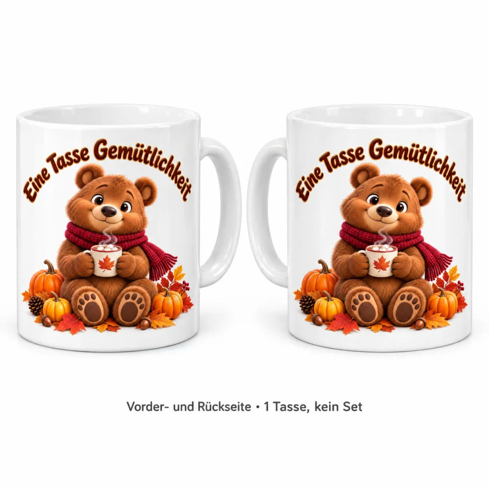 WS-Trend Herbst Tasse Bär mit Spruch Keramik 330 ml - WS-Trend.de