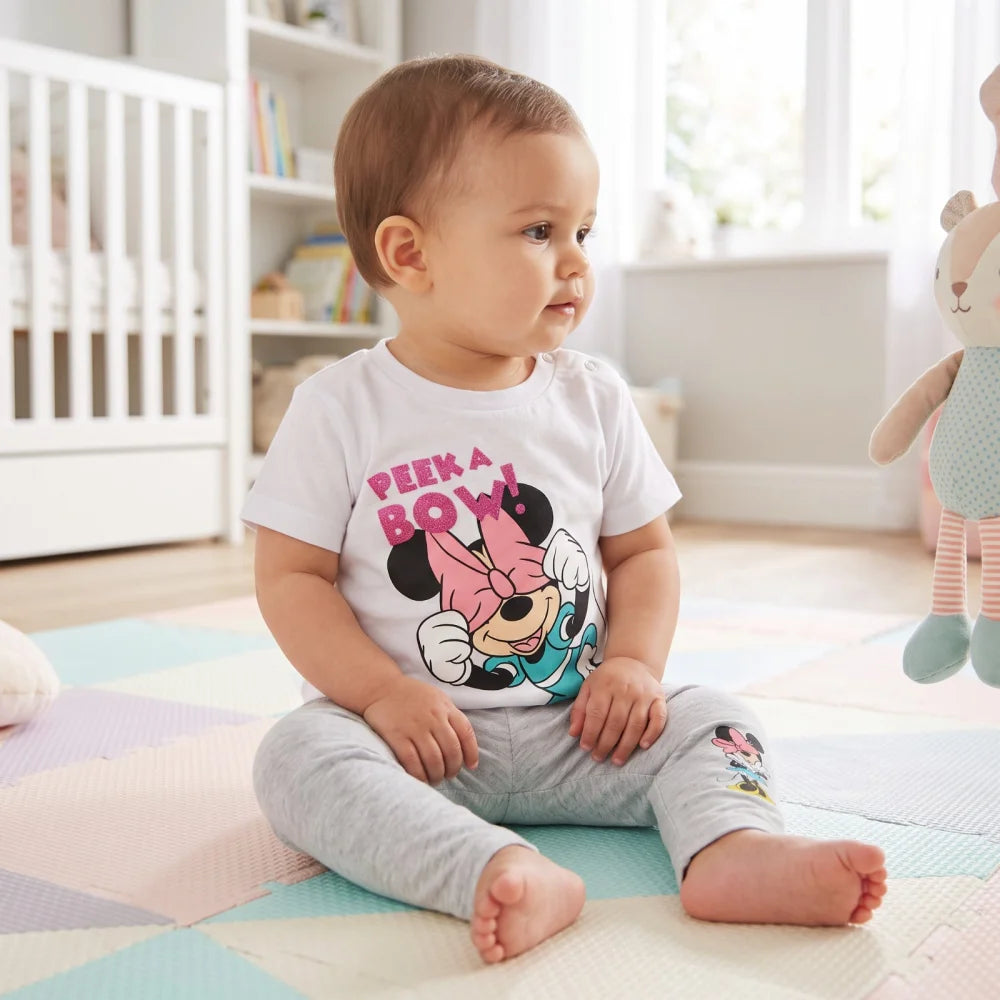 Disney Minnie Maus Baby Mädchen Sommerset Shorts plus T-Shirt Gr.62-68 - WS-Trend.de