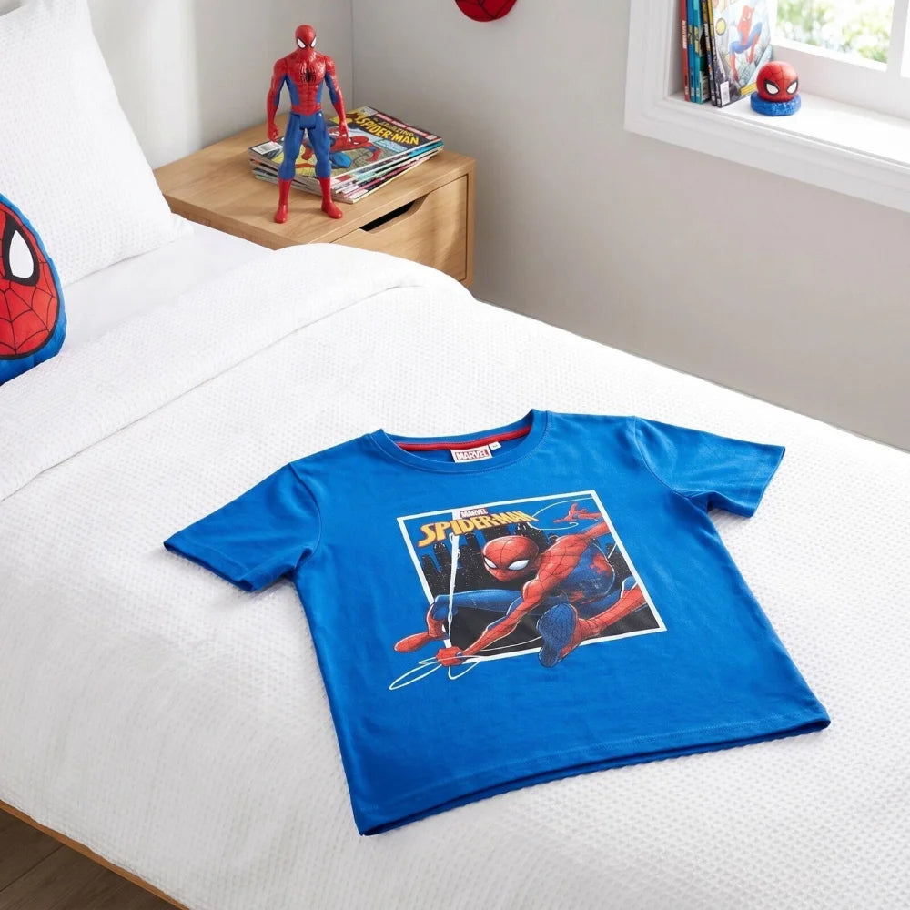 Marvel Spiderman T-Shirt kurzarm Kinder Jungen Shirt Gr. 98 Baumwolle - WS-Trend.de