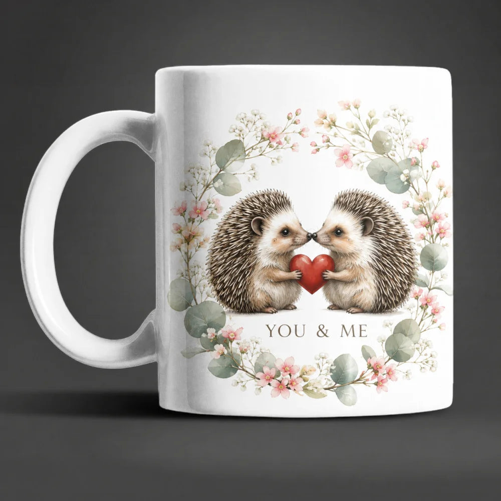 Liebestasse Tiermotiv - Kaffeetasse Geschenk fuer Partner 330 ml weiss - WS-Trend.de