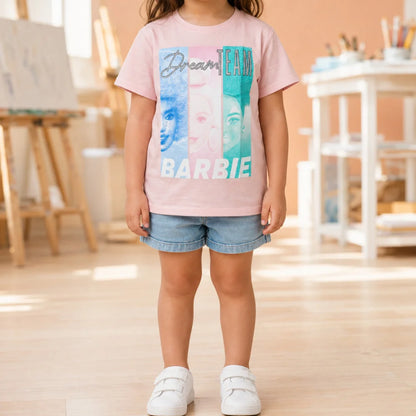 Barbie and Friends Mädchen T-Shirt kurzarm Shirt Gr. 134-164 100% Baumwolle - WS-Trend.de