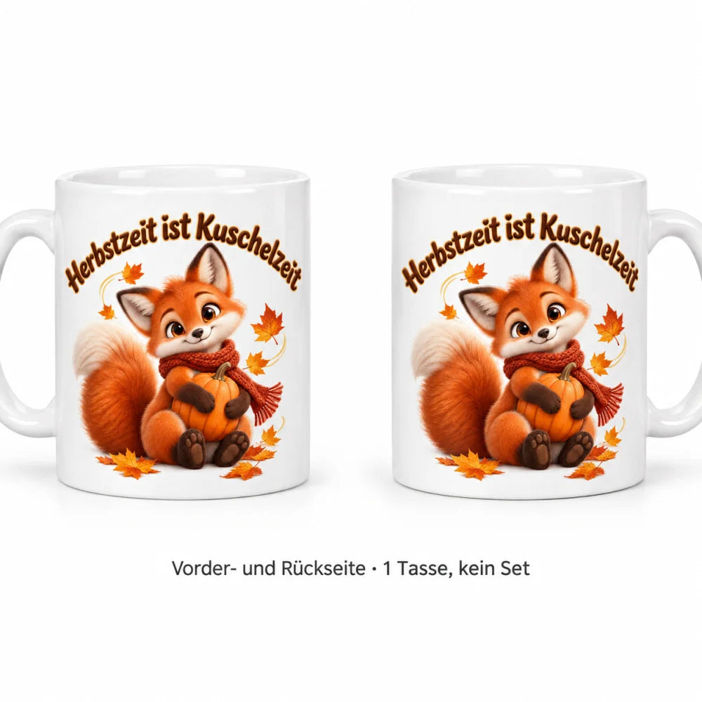 WS-Trend Herbst Tasse Fuchs mit Spruch Keramik 330 ml - WS-Trend.de