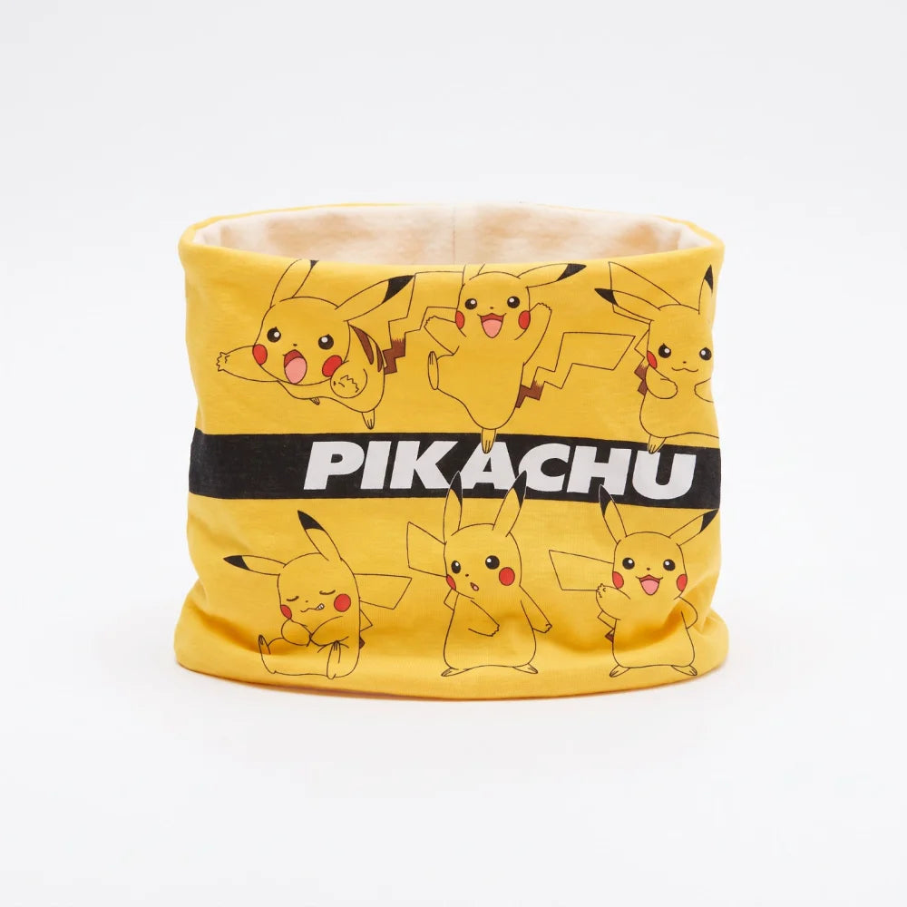 Pokémon Pikachu Kinder Herbst Winter Coral Snood Loop 20 x 25 cm - WS-Trend.de