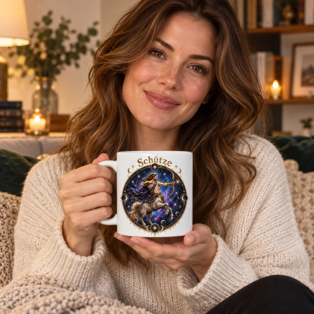 WS-Trend Sternzeichen Tasse Schütze mystisch Keramik 330 ml Geschenk - WS-Trend.de