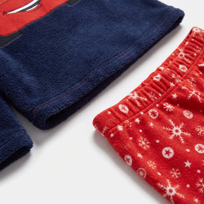 Disney Cars Lightning McQueen Weihnachts-Pyjama Coral-Fleece Größen 98–128 - WS-Trend.de