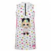 LOL Surprise Mädchen Kinder ärmelloses Sommerkleid Kleid Gr. 110-116 Baumwolle