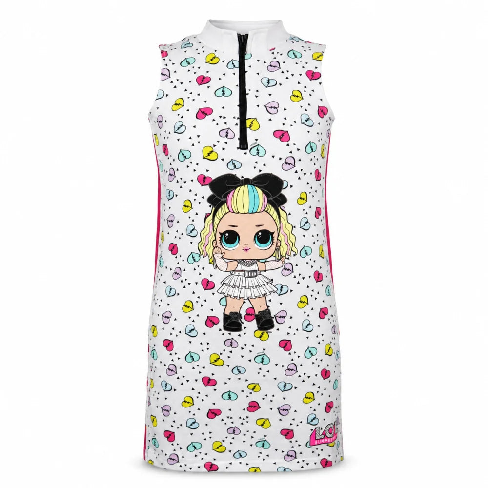 LOL Surprise Mädchen Kinder ärmelloses Sommerkleid Kleid Gr. 110-116 Baumwolle - WS-Trend.de