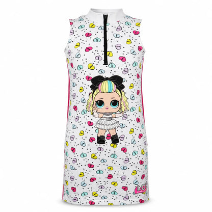 LOL Surprise Mädchen Kinder ärmelloses Sommerkleid Kleid Gr. 110-116 Baumwolle - WS-Trend.de