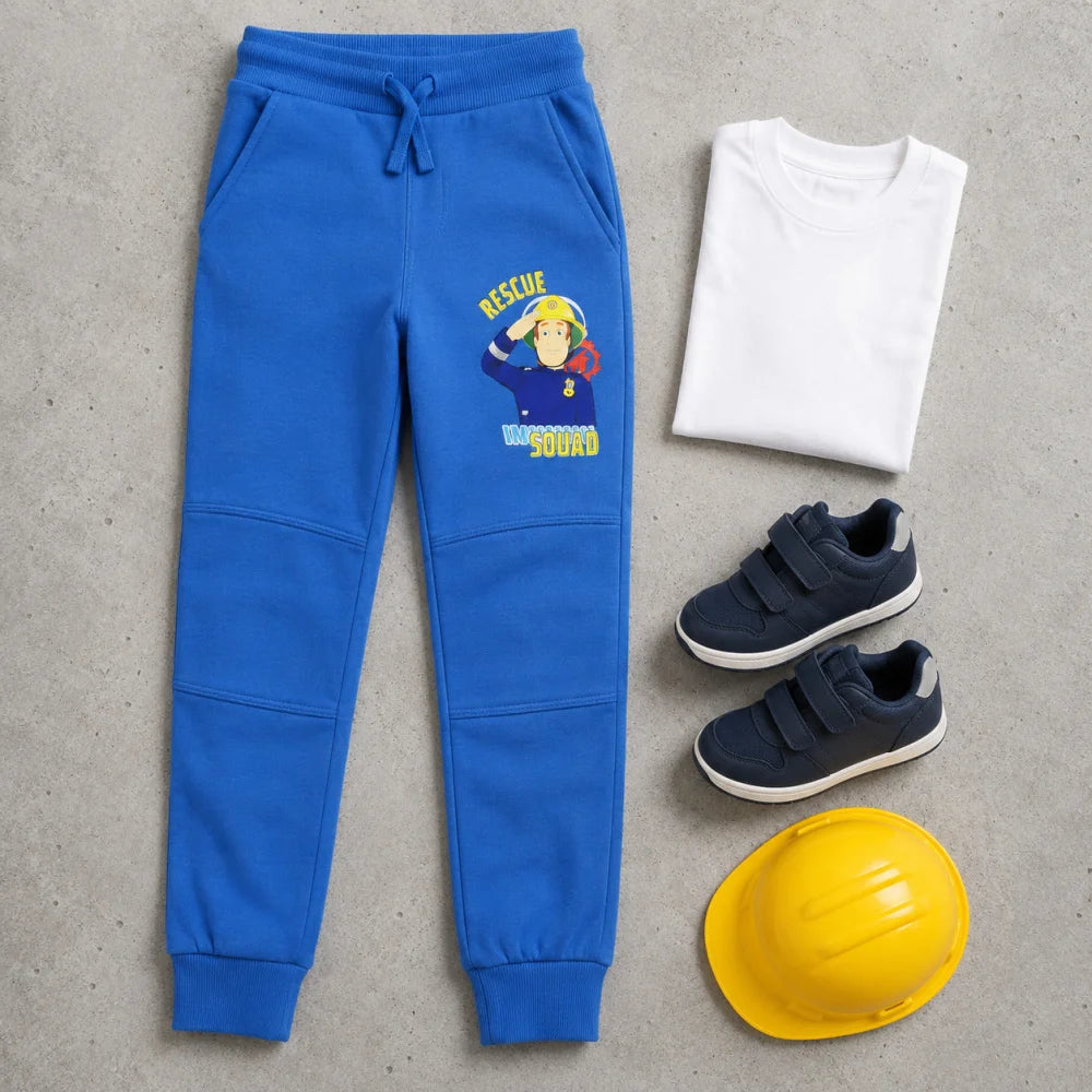Feuerwehrmann Sam Jungen Kinder Jogginghose Sporthose Hose 98-128 Blau - WS-Trend.de