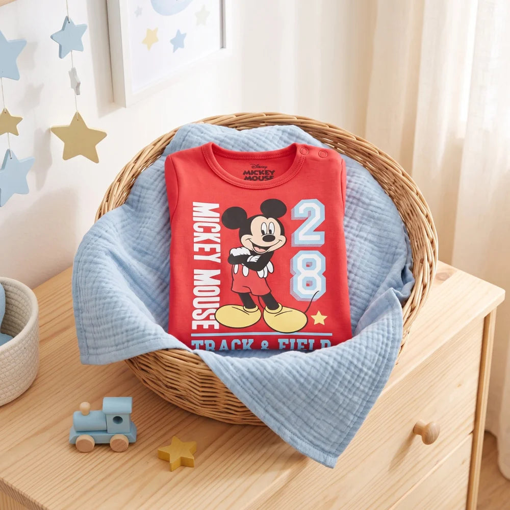 Disney Mickey Maus Baby Kleinkind langarm Body Strampler Gr.68 oder 80 - WS-Trend.de