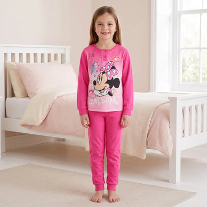 Disney Minnie Maus Mädchen Kinder Schlafanzug Pyjama lang Gr. 98 - 128 - WS-Trend.de