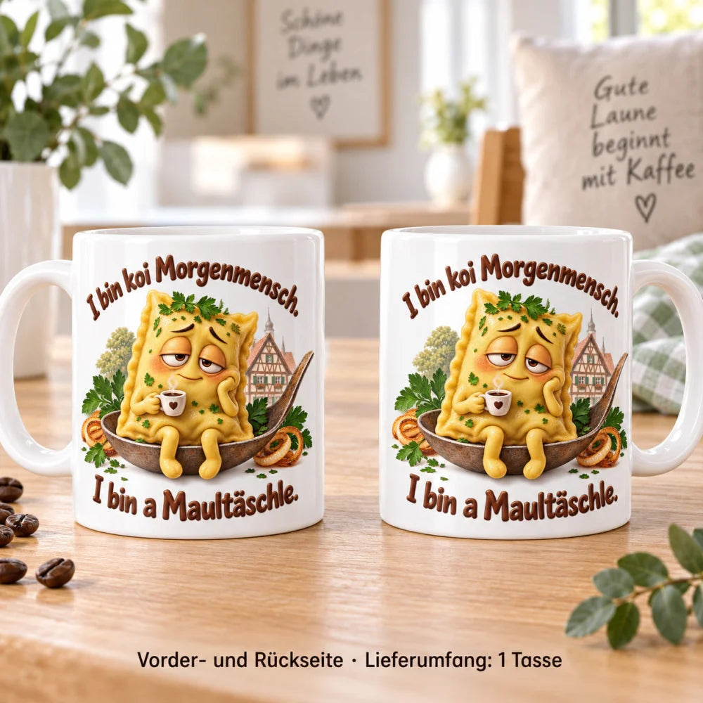 WS-Trend Maultäschle Tasse schwäbischer Spruch Keramik 330 ml Geschenk - WS-Trend.de