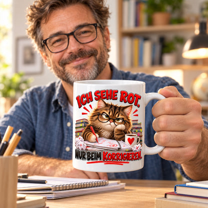 Lehrer Tasse Keramik 330 ml Geschenk Lehrerin Unterricht Spruch Kaffee