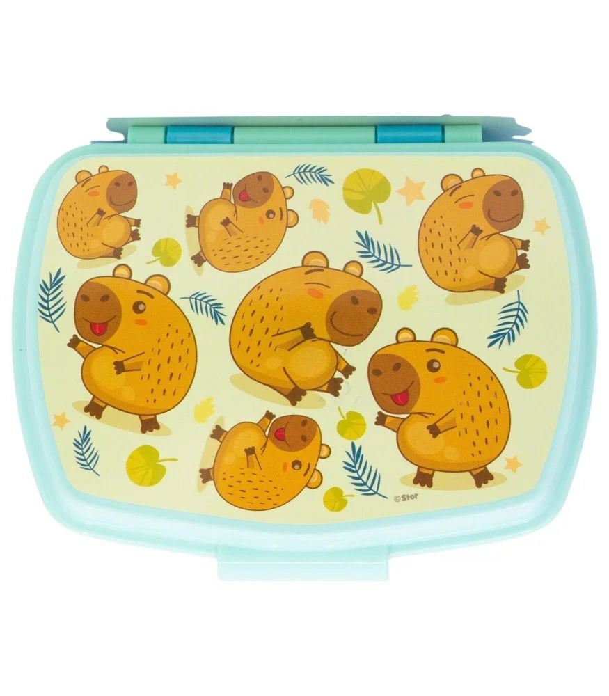 Storline Capibara 2 tlg Kinder Set Brotdose Trinkflasche 400 ml - WS-Trend.de