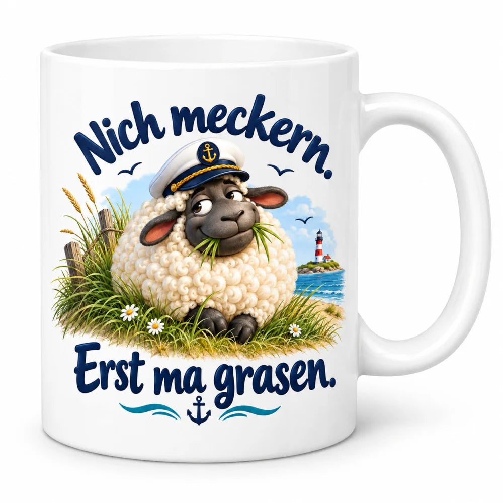 WS-Trend Deichschaf Tasse lustiger Spruch Keramik 330 ml Geschenktasse - WS-Trend.de