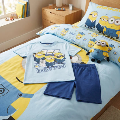 Die Minions Kinder Jungen Pyjama Schlafanzug 100% Baumwolle Gr. 110/116 - WS-Trend.de