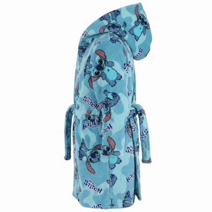 Disney Lilo und Stitch Kinder Mädchen Fleece Bademantel mit Kapuze Gr. 98 - 104 - WS-Trend.de