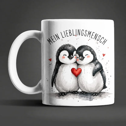 Liebestasse Tiermotiv - Kaffeetasse Geschenk fuer Partner 330 ml weiss - WS-Trend.de