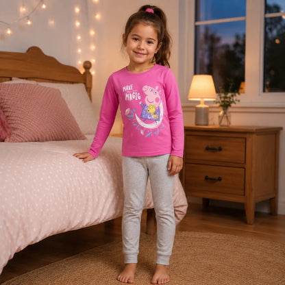 Peppa Wutz Pig Kinder Mädchen Schlafanzug Pyjama Gr. 92 bis 116 - WS-Trend.de