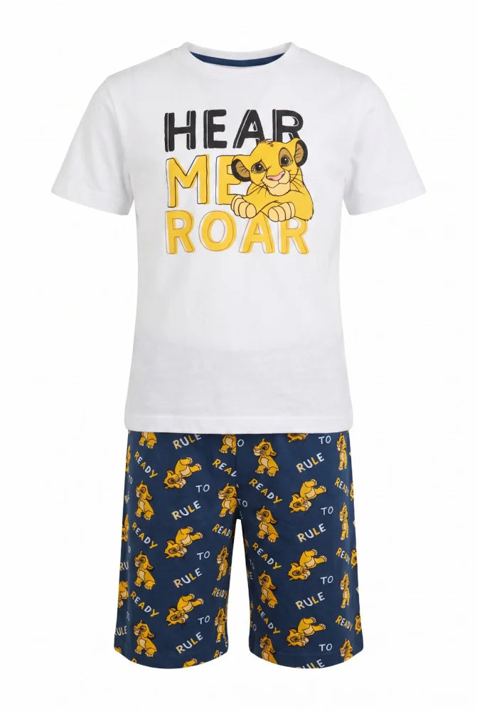 König der Löwen Simba Kinder Schlafanzug Pyjama kurzarm 98 -128 Baumwolle - WS-Trend.de